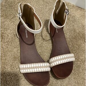 Maurice’s sandals with back zip